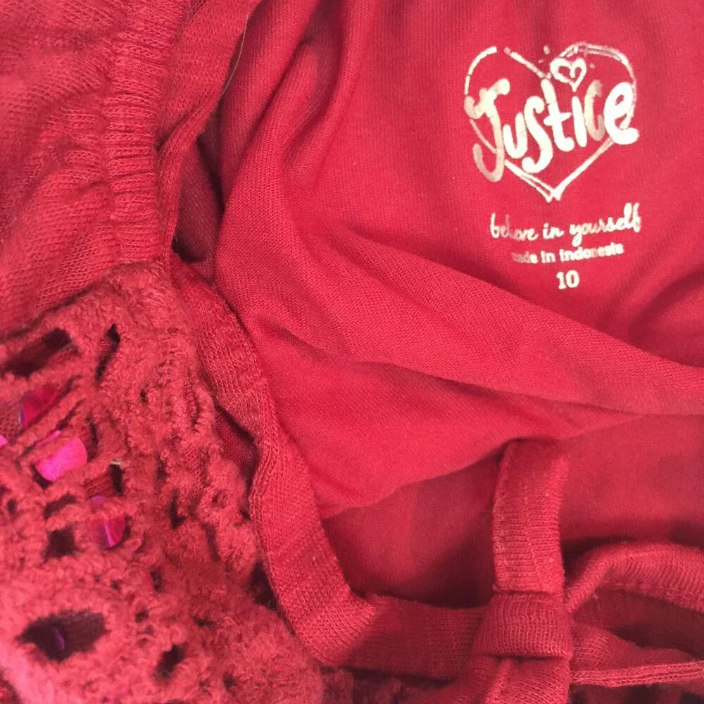 🍎🍎🍎 JUSTICE GIRLS TANK TOP SHIRT SIZE 10 🍎🍎🍎